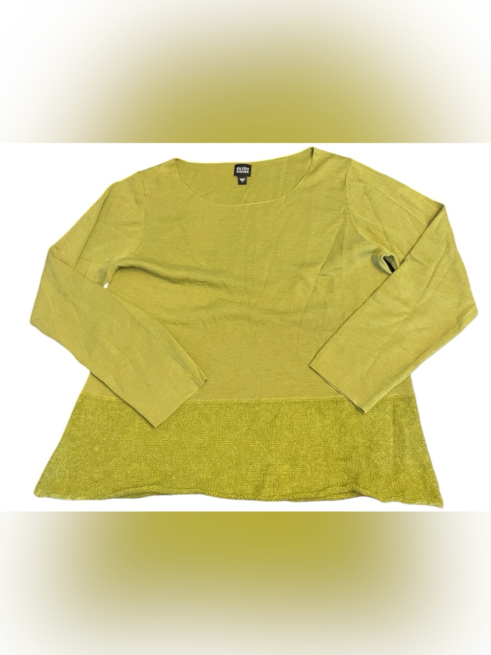 Eileen Fisher Merino Wool and Mohair Sweater Size Large